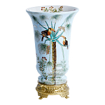 Ваза из фарфора с бронзовыми элементами Tropical Garden варинант исполнения - 1 | Loft Concept в Краснодаре