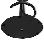 Барный стул вращающийся со спинкой и подлокотниками Douglas Rhombus Черный Велюр варинант исполнения - 8 | Loft Concept в Краснодаре