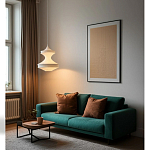 Подвесной вязаный белый светильник «Моника» варинант исполнения - 2 | Loft Concept в Краснодаре