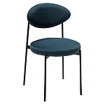 Стул металлический с мягкой спинкой и сиденьем из велюра Alfie Chair варинант исполнения - 3 | Loft Concept в Краснодаре