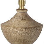 Настольная лампа деревянная с белым абажуром Wooden Table Lamp варинант исполнения - 3 | Loft Concept в Краснодаре