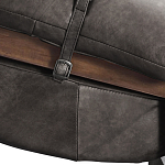 Кресло Duncan винтажная черная кожа варинант исполнения - 5 | Loft Concept в Краснодаре