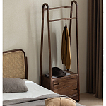 Вешалка деревянная с 2- мя ящиками Moon Walnut Furniture варинант исполнения - 11 | Loft Concept в Краснодаре