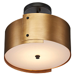 Потолочный светильник круглый светодиодный Semicircular Gold Panels старинная латунь варинант исполнения - 2 | Loft Concept в Краснодаре