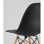 Пластиковый стул на ножках из массива бука Eames Black варинант исполнения - 3 | Loft Concept в Краснодаре