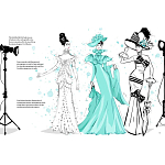 Megan Hess. Audrey Hepburn варинант исполнения - 2 | Loft Concept в Краснодаре