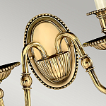 Бра с 2-мя бежевыми абажурами в классическом стиле Hinkley варинант исполнения - 5 | Loft Concept в Краснодаре