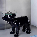 Дизайнерский журнальный стол с основанием в виде собаки Tufetic варинант исполнения - 1 | Loft Concept в Краснодаре