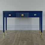 Дизайнерский Письменный стол Elsa Dreams Blue с тремя ящиками варинант исполнения - 1 | Loft Concept в Краснодаре