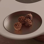 Журнальный столик фигурный со стеклянной столешницей Table Drop варинант исполнения - 6 | Loft Concept в Краснодаре