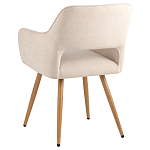 Стул в рогожке бежевого цвета NEASAN STOOL варинант исполнения - 4 | Loft Concept в Краснодаре