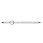 Подвесной светильник линейный с шарообразным рифленым плафоном Crystal Globule варинант исполнения - 1 | Loft Concept в Краснодаре