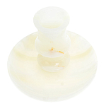 Подсвечник в виде чаши из натурального камня оникс Stone Candlestick варинант исполнения - 2 | Loft Concept в Краснодаре