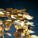 Люстра золотая с декором в виде веток эвкалипта Eucalyptus Branches варинант исполнения - 6 | Loft Concept в Краснодаре