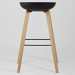 Барный стул на ножках из натурального дерева Boras Black варинант исполнения - 4 | Loft Concept в Краснодаре