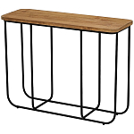 Консоль с деревянной столешницей Lyon Wood Metal Console варинант исполнения - 1 | Loft Concept в Краснодаре