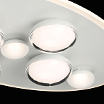 Потолочный светильник овальной формы белого цвета с 7-ю лампами Lunar Pebbles варинант исполнения - 6 | Loft Concept в Краснодаре