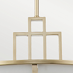 Подвесной светильник цвета латунь с белым матовым плафоном с геометрическим рисунком Feiss варинант исполнения - 4 | Loft Concept в Краснодаре