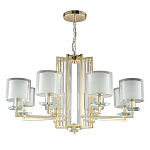 Люстра с 8-ю цилиндрическими плафонами из стекла Laurent варинант исполнения - 5 | Loft Concept в Краснодаре