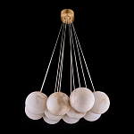 Люстра подвесная круглая с сферическими плафонами из натурального камня Glowing Spheres варинант исполнения - 12 | Loft Concept в Краснодаре