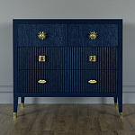 Бельевой Комод с 4 ящиками Elsa Dreams Blue варинант исполнения - 5 | Loft Concept в Краснодаре