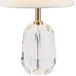 Настольная лампа с абажуром и основанием из хрусталя Manlio Crystal Lampshade Table Lamp варинант исполнения - 2 | Loft Concept в Краснодаре