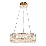 Люстра подвесная круглая из прозрачного хрусталя с золотым корпусом Selfsufficient варинант исполнения - 4 | Loft Concept в Краснодаре