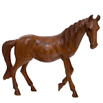 Статуэтка из дерева суар дикая лошадь Wild Horses варинант исполнения - 3 | Loft Concept в Краснодаре
