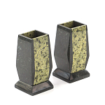 Настольный письменный набор из змеевика с часами и таблетницей Successful Leader варинант исполнения - 3 | Loft Concept в Краснодаре