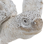 Статуэтка черепаха с ажурным панцирем и детализированной текстурой в белом цвете Marine Accessories варинант исполнения - 5 | Loft Concept в Краснодаре