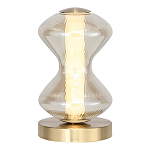 Настольная лампа светодиодная с волнообразным стеклянным плафоном Amphora of Light варинант исполнения - 1 | Loft Concept в Краснодаре