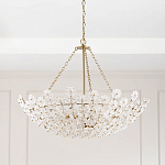 Люстра декорированная цветами из стекла Lightness of Flowers варинант исполнения - 2 | Loft Concept в Краснодаре