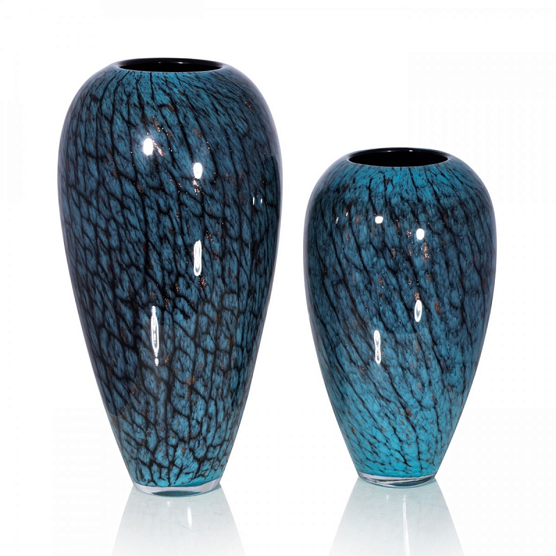 Стеклянная ваза Chrysalis Бирюзовый в Краснодаре | Loft Concept 