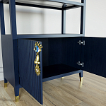 Стеллаж со стеклянными полками Elsa Dreams Blue варинант исполнения - 5 | Loft Concept в Краснодаре