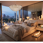 Люстра с каскадом из подвесных прозрачных элементов Attractiveness варинант исполнения - 3 | Loft Concept в Краснодаре