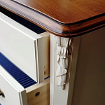 Высокий деревянный комод в стиле прованс Montmartre Provence Chest of Drawers варинант исполнения - 3 | Loft Concept в Краснодаре
