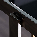 Консоль в современном стиле с черной стекляной столешницей Console with Black Glass варинант исполнения - 3 | Loft Concept в Краснодаре