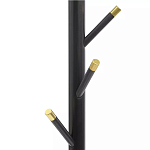 Напольная вешалка чёрная с золотистыми элементами Branches Hangers варинант исполнения - 1 | Loft Concept в Краснодаре