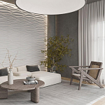 Гипсовая 3D панель с принтографией PM-01 варинант исполнения - 2 | Loft Concept в Краснодаре