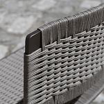 Дизайнерский стул с каркасом из металла с плетеными сиденьем и спинкой GREEN POINT Chair варинант исполнения - 7 | Loft Concept в Краснодаре