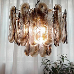 Люстра из круглых стеклянных элементов Vienna варинант исполнения - 6 | Loft Concept в Краснодаре