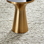 Приставной столик из латуни Grant Brass Side Table варинант исполнения - 2 | Loft Concept в Краснодаре
