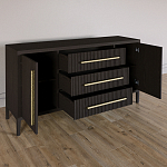 Буфет Primo с тремя ящиками и двумя фасадами Темный орех варинант исполнения - 5 | Loft Concept в Краснодаре