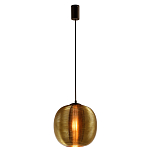 Подвесной светильник со стеклянным рельефным плафоном золото Perforated Glass 25 варинант исполнения - 2 | Loft Concept в Краснодаре