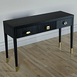 Дизайнерский Письменный стол Elsa Dreams Black с тремя ящиками варинант исполнения - 3 | Loft Concept в Краснодаре