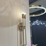 Бра с вытянутым рифленым стеклянным плафоном цилиндрической формы Trumpet tube варинант исполнения - 8 | Loft Concept в Краснодаре