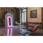 Дизайнерское разноцветное кресло на металлическом каркасе с подставкой для ног Poltronova Plasma Armchair варинант исполнения - 15 | Loft Concept в Краснодаре