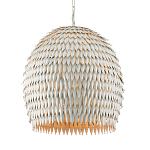 Подвесной светильник белый металлический в форме купола White Natural Lines варинант исполнения - 1 | Loft Concept в Краснодаре