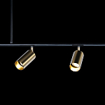 Люстра линейная с 5-ю цилиндрическими плафонами цвета латунь TRIBES CHANDELIER варинант исполнения - 5 | Loft Concept в Краснодаре