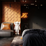 Гипсовая 3D панель с принтографией PM-105 варинант исполнения - 1 | Loft Concept в Краснодаре